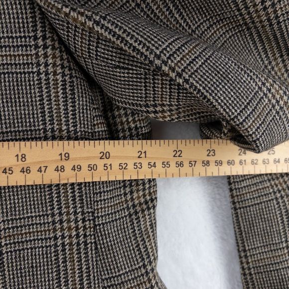 RBM Collection 100% Lambswool Brown 42R Blazer Jacket 2 Button Vented - Picture 6 of 14